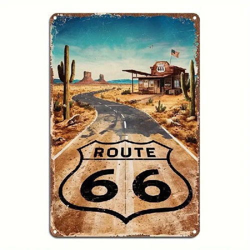 Blechschild route mother - route, 66