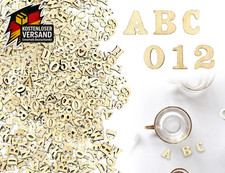 Holzbuchstaben Zahlensatz für