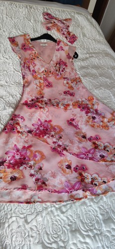 Exklusives sommerkleid mit - sommerkleid,