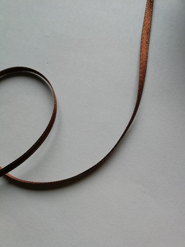 Satinband braun 3 mm - ca., 5