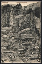 Solnhofen, Lithographie-Steinbruch, Anlagen aus der Vogelschau, Ansichtskarte 