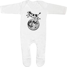 Baby Strampler Jumpsuits / Schlafanzüge "Cow Jumping Over Moon" (SS051627)