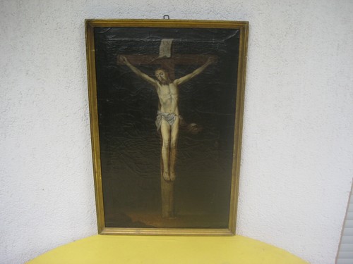 ölgemälde christus kreuz - Ölgemälde,