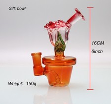 6 Zoll 150g Rote Rosen Glas