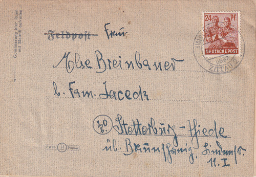 Landpoststempel olbersdorf üb - landpoststempel,