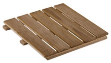 1x Holzfliese Braun NEU Holz