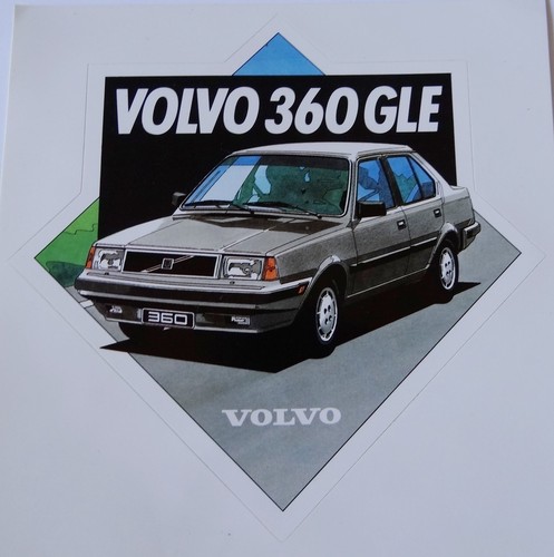 Werbe aufkleber volvo 360 - werbe-aufkleber,