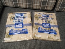 2 Garnituren Bettwäsche von Witt - Vintage originalverpackt - vermutlich 70er