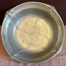 Kayserzinn Wasch Schüssel 4481 Jugendstil Entwurf Rochen Rays 45cm Art Nouveau