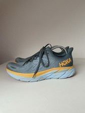 HOKA Herren Running Shoes M Clifton 8 46 2/3 Hellblau Gelb Sneaker 