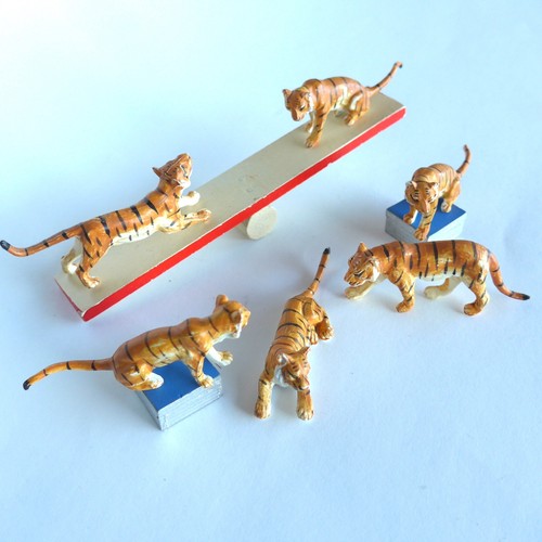 6 tiger tier figuren - 6,