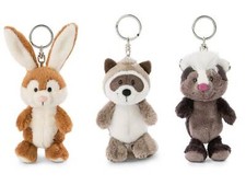 Nici Plüsch Schlüsselanhänger Hase Poline, Waschbär Rauly oder Stinktier Chiala