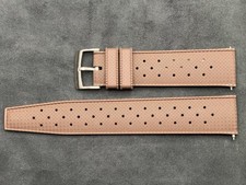 Uhren-Armband Kautschuk brau 22 mm Taucher Diver Tropical-Style Schnellwechsel