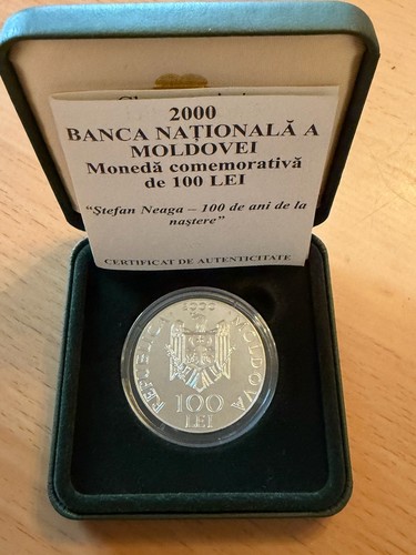 Moldawien 100 lei 2000 silber - moldawien,
