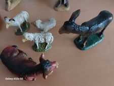 PREISSENKUNG 5 Krippen Figuren Berkalith Tiere Ochs, Esel, Schafe Weihnacht Top 