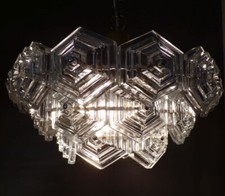 Deckenleuchte Sputnik 70er Jahre VEB Kristallleuchte Ebersbach Vintage Lampe