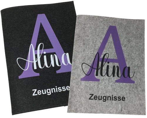 Zeugnismappe mit namen aus - zeugnismappe,