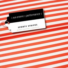 Albstoffe PERFORMANCE Funktionsjersey - sporty stripes orange, Hamburger Liebe