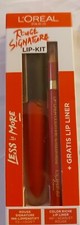 Loreal Paris Rouge Signature Lip-Kit Ink-Lipstick + Lipliner Set   Nr 113 NEU