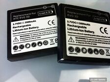 2x AVANTO Power Li-Ion Akku 3500mAh für HTC Evo 3D, Schwarz, BITTE LESEN