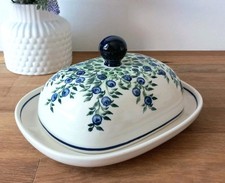 Original Bunzlauer Keramik Butterdose Butterschale 250 Gramm Butter Handarbeit