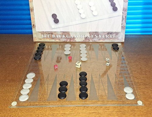 Backgammon spiel aus glas - aus,