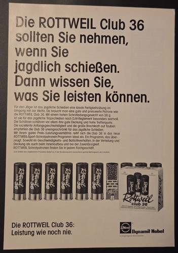 Rottweil schrot patronen - rottweil,