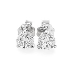 Brillant Diamant Ohrstecker 750/- Weißgold 18 Karat Gold 1,02 Karat G/VS