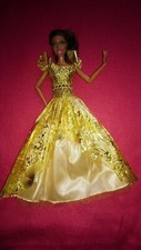 Barbie Puppen Kleid Gold