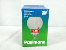 9W Paulmann 892.35 ESL Energiesparlampe Decoshape R2 E14 Ø76mm Warm-Weiß