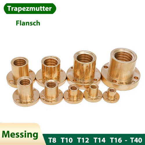Messing trapezgewindemuttern - messing,