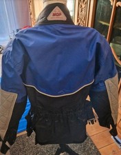 Motorrad JACKE Damen MQP  GRÖßE XS BLAU SCHWARZ  Sehr Gut Erhalten