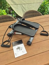 Swing Stepper mit Griff, Schwarz, Heimtrainer Fitnessgerät