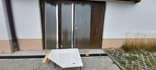 Dusche komplett 90 x 90 mit Duschwanne und Seitenteile