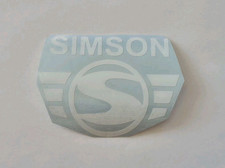 Simson Logo, Aufkleber, Sticker, Dekor, Moped, Mofa, weiß, NEU