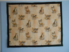 Wandbehang Tagesdecke  Überwurf Stoff Afrika Zebra Giraffe Kamel 142cm x 116cm