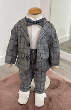 Noah ♥ Fest-/Taufanzug in grau/blau