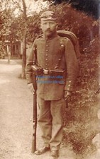 Foto-AK Soldat 1. Weltkrieg Pickelhaube Tornister