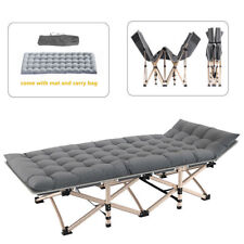 Feldbett Campingbett Bett Liege Gästebett Klappbett Faltbett Liege +Matratze 176