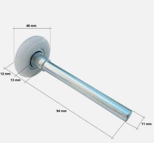 10 x Laufrolle 46mm/94mm Achse