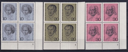 Bund 616 618 - eckrand, 4er