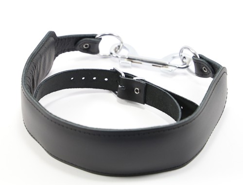 Bdsm leder doppel halsfessel - bdsm,