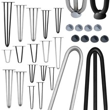 Tischfuß Möbelfuß Hairpin 4 Stück Stahl Schwarz Legs Stützfuß Tischkufen Ständer