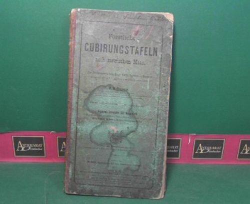 Forstliche cubierungstafeln - forstliche,