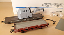 Märklin 48674, Kranwagen-Set (Weichenkranwagen und Kran-Schutzwagen), H0, OVP