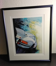 Gerahmter Kunstdruck Porsche