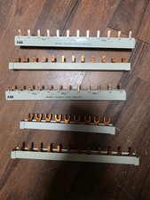 5x ABB Sammelschiene Kammschiene Strom Phasen Schiene 1 / 3-polig PS3/12