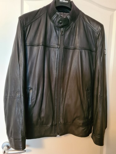 Hugo boss herren lederjacke - boss,