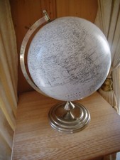Globus Silber - weiß