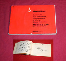 Ersatzteilliste Magirus Deutz 170 D 15, 16, 19 F, FK, FAK Fahrgestell LKW